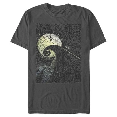 Men's The Nightmare Before Christmas Jack Skellington Spiral Hill Painting T-Shirt - Image 4