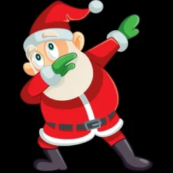 Women's Design By Humans Christmas Dabbing Santa Claus By GiftsIdeas Racerback Tank Top