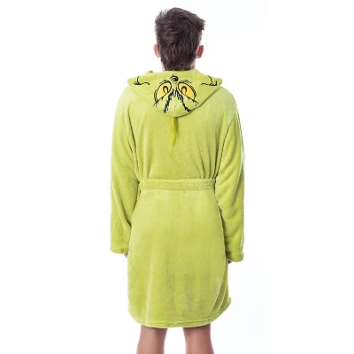 Dr. Seuss The Grinch Who Stole Christmas Adult Costume Character Fleece Robe - Image 4