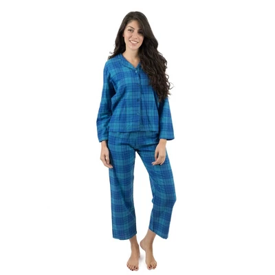 Leveret Womens Two Piece Flannel Christmas Pajamas - Image 7