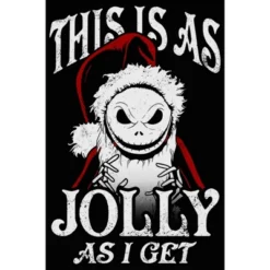 Junior's The Nightmare Before Christmas This Is As Jolly As I Get Cowl Neck Sweatshirt