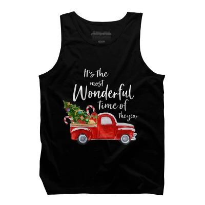 Men's Design By Humans It's The Most Wonderful Time Of The Year Christmas Shirt By TEEARTLAB Tank Top - Image 5