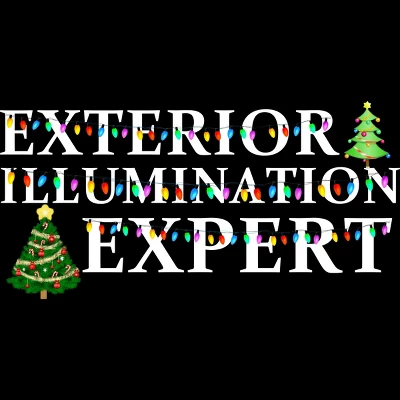 Men's Design By Humans Christmas Exterior Illumination Expert By Shirtpublic Tank Top