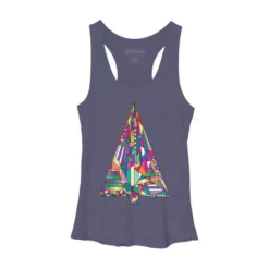 Women's Design By Humans Christmas Tree Abstract By Xgdesign Racerback Tank Top -Opposuits Store GUEST 59a85972 89d7 45f1 b496 d937aae90634