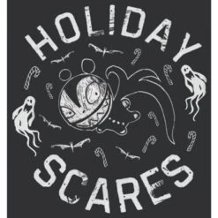 Women's The Nightmare Before Christmas Scary Teddy Holiday Scares Racerback Tank Top