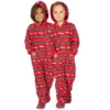 Footed Pajamas - Nordic Christmas Toddler Hoodie Fleece Onesie