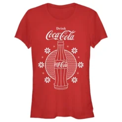 Coca-Cola Junior's Coca Cola Christmas Snowflakes Bottle T-Shirt 7 Coca-Cola Junior's Coca Cola Christmas Snowflakes Bottle T-Shirt -Opposuits Store GUEST 5c58e2b8 5a17 4f0c bc0e c842b39ebae0