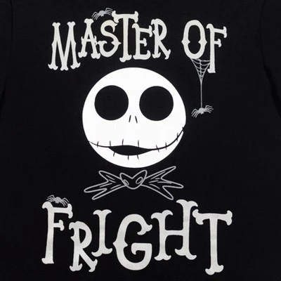 Disney Nightmare Before Christmas Jack Skellington T-Shirt Shorts Black/Gray - Image 2