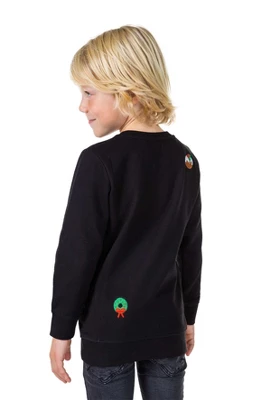 OppoSuits Deluxe Boys Christmas Sweater - X-Mas Icons - Black