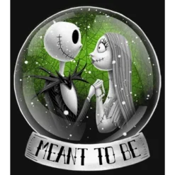 Girl's The Nightmare Before Christmas Jack And Sally Meant To Be T-Shirt