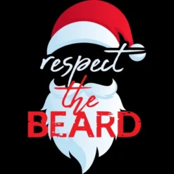 Men's Design By Humans Respect The Beard Santa Claus Funny Christmas By ILCreative Tank Top