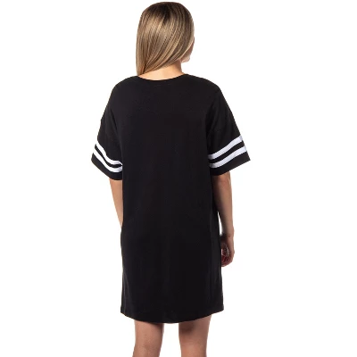 The Nightmare Before Christmas Women's Jack Skellington Nightgown Pajama Black 6 The Nightmare Before Christmas Women's Jack Skellington Nightgown Pajama Black - Image 4