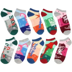 A Christmas Story Ralphie Ankle No Show Socks 5 Pair For Unisex Adult Multicoloured