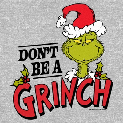 Women's Dr. Seuss Christmas Don't Be A Grinch T-Shirt