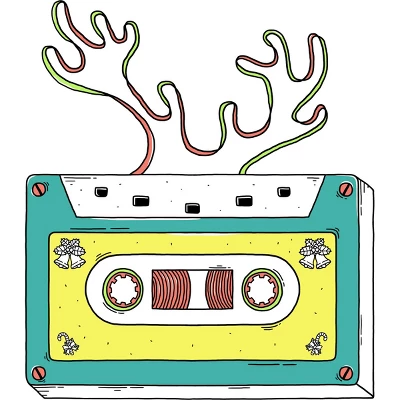 Women's Design By Humans Classic Christmas By Prawidana Racerback Tank Top