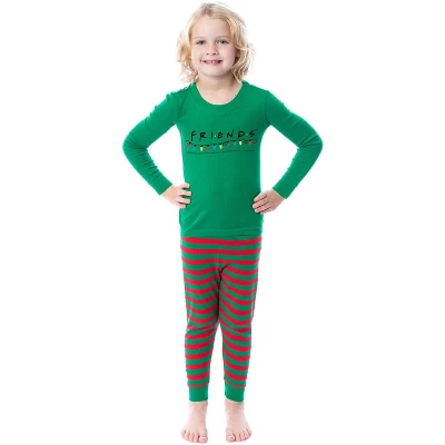 Friends The TV Series Christmas Lights Holiday Matching Family Pajama Set - Image 4