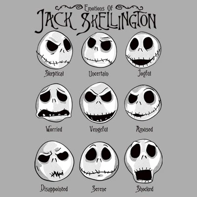Boy's Husky The Nightmare Before Christmas Emotional Jack Skellington