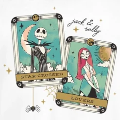 Junior's The Nightmare Before Christmas Jack And Sally Tarot Cards T-Shirt