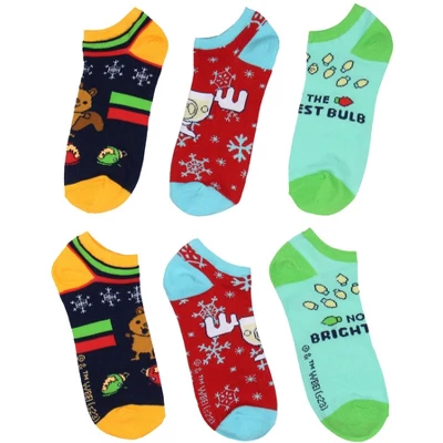 National Lampoon Christmas Vacation Adult Merry Clarksmas 5-Pack No-Show Socks Multicoloured - Image 2