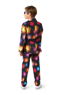 Suitmeister Boys Christmas Suit - Fireworks Black