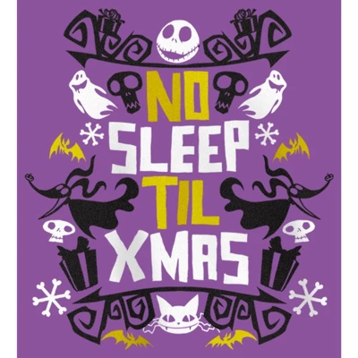 Girl's The Nightmare Before Christmas No Sleep Til Christmas T-Shirt