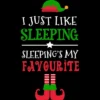 Men's Design By Humans I Just Like Sleeping Funny Christmas Elf By Jeje1982 Tank Top