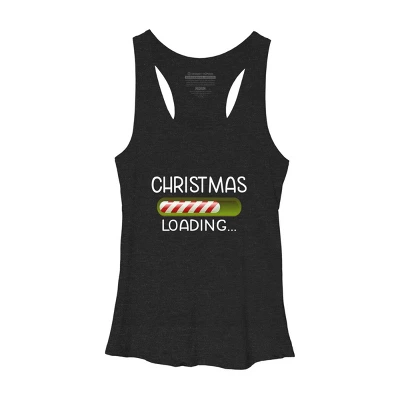 Women's Design By Humans Christmas 2020 Loading, X-Mas Is Coming, Xmas 2020 By Newsaporter Racerback Tank Top - Image 3