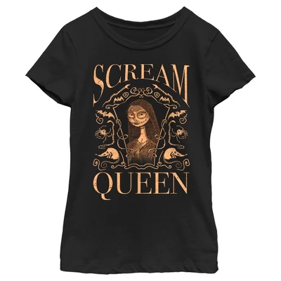 Girl's The Nightmare Before Christmas Sally The Scream Queen T-Shirt - Image 3