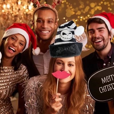 The Nightmare Before Christmas Jack Skellington Christmas Santa Hat 16" - Image 2