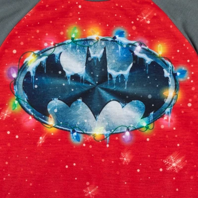 DC Comics Justice League Batman Christmas, Pajama Shirt And Pants Sleep Set Toddler - Image 4