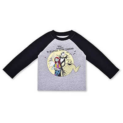Disney Boy's 2-Pack The Nightmare Before Christmas Long Sleeve Graphic Tee Set For Toddler 3 Disney Boy's 2-Pack The Nightmare Before Christmas Long Sleeve Graphic Tee Set For Toddler