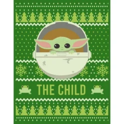 Men's Star Wars The Mandalorian The Child Ugly Christmas Frog Sweatshirt