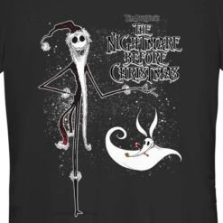 Junior's The Nightmare Before Christmas Jack Skellington Sandy Claws Logo T-Shirt