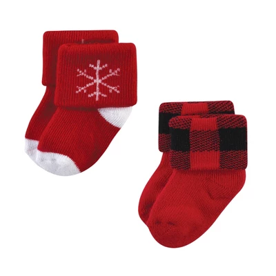Hudson Baby Unisex Baby Cotton Rich Newborn And Terry Socks, 12 Days Of Christmas - Image 7
