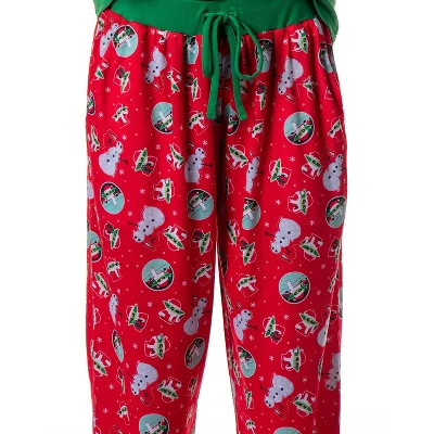 Star Wars Women's The Mandalorian Christmas Baby Yoda Jogger Pajama Set Green - Image 2