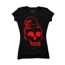 Junior's Design By Humans Christmas Love Skull By Genthebunny T-Shirt -Opposuits Store GUEST 743af2c4 590e 4efa a8b2 669b8b28dd12