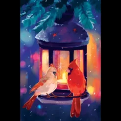 Women's Design By Humans Christmas In The Air By Mellodee Racerback Tank Top