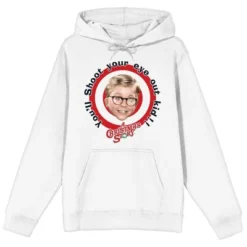 A Christmas Story You'll Shoot Your Eye Out Kid Men's White Sweatshirt-