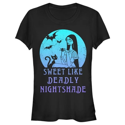 Junior's The Nightmare Before Christmas Sally Sweet Like Deadly Nightshade T-Shirt - Image 3