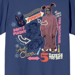 A Christmas Story Pink Nightmare Women's Navy T-shirt