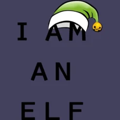 Women's Design By Humans Christmas Family Print Sets I Am An Elf By Satoshy Racerback Tank Top