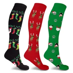 Copper Zone Christmas Fun Knee High Compression Socks Great Stocking Stuffer - 3 Pair Pack -Opposuits Store GUEST 7da429dc c8e7 4325 a34d 202168620938