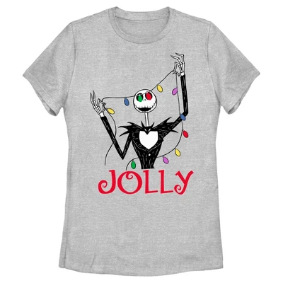 Women's The Nightmare Before Christmas Jack Jolly Christmas Lights T-Shirt - Image 3