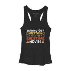 Women's Design By Humans Training For A Marathon Of Christmas Movies By Thingsandthings Racerback Tank Top -Opposuits Store GUEST 7f53222a 2b62 4547 99a5 7bc1309cffbd