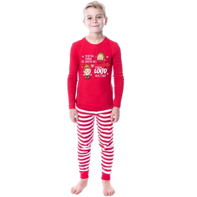 Elf The Movie Film Christmas Singing Tight Fit Family Pajama Set - Image 2