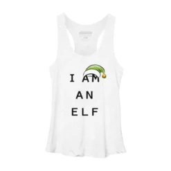 Women's Design By Humans Christmas Family Print Sets I Am An Elf By Satoshy Racerback Tank Top -Opposuits Store GUEST 810db6ed 7217 439d baec ec3257a2a7a6