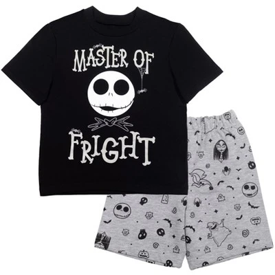 Disney Nightmare Before Christmas Jack Skellington T-Shirt Shorts Black/Gray - Image 9