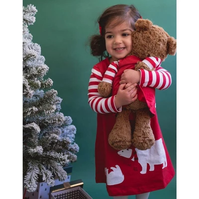 Leveret Girl And Doll Matching Christmas Cotton Dress - Image 8