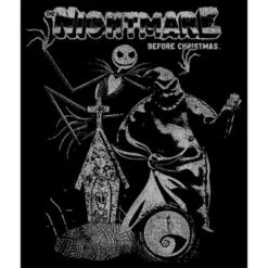 Boy's The Nightmare Before Christmas Jack And Oogie Boogie Distressed T-Shirt