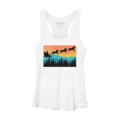 Women's Design By Humans Retro Christmas Horse Riding Santa Vintage 70s 80s Xmas By Pahari Racerback Tank Top -Opposuits Store GUEST 863d1dec 07dc 4695 a822 8e0b405afadb